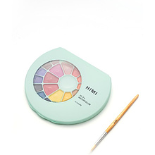 Краски акварельные "Himi", набор, 24 цвета, зелёный футляр