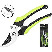 Секатор садовый "Deli" 200 мм, черный, зеленый