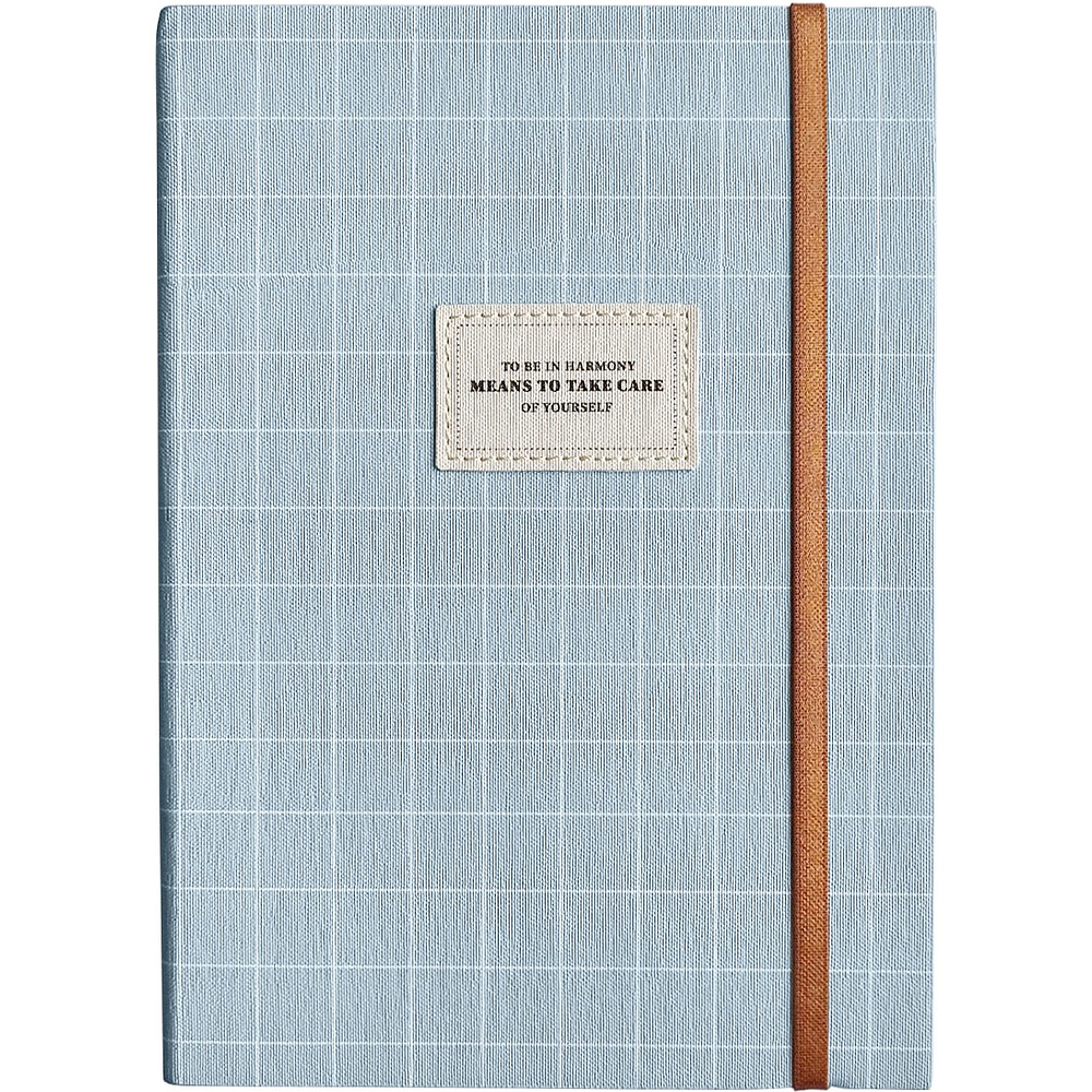 Ежедневник недатированный InFolio "Care", A5, 192 страницы, линованный, голубой 