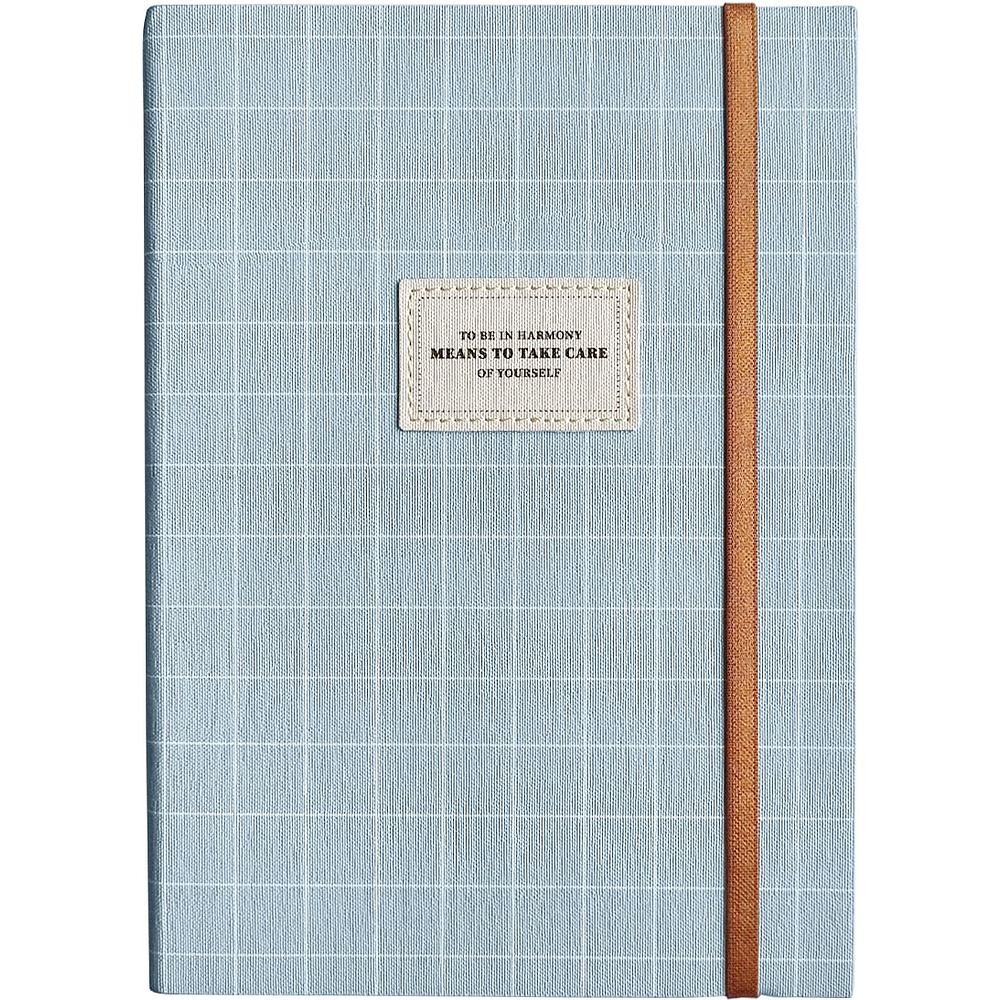 Ежедневник недатированный InFolio "Care", A5, 192 страницы, линованный, голубой 