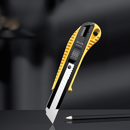 Нож универсальный "Deli DL003B", 18 мм, усиленный, 24 штуки в упаковке - 5