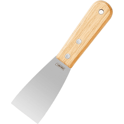 Шпатель Deli YS DL-HD2C, нержавеющий, 50 мм, деревянная рукоятка