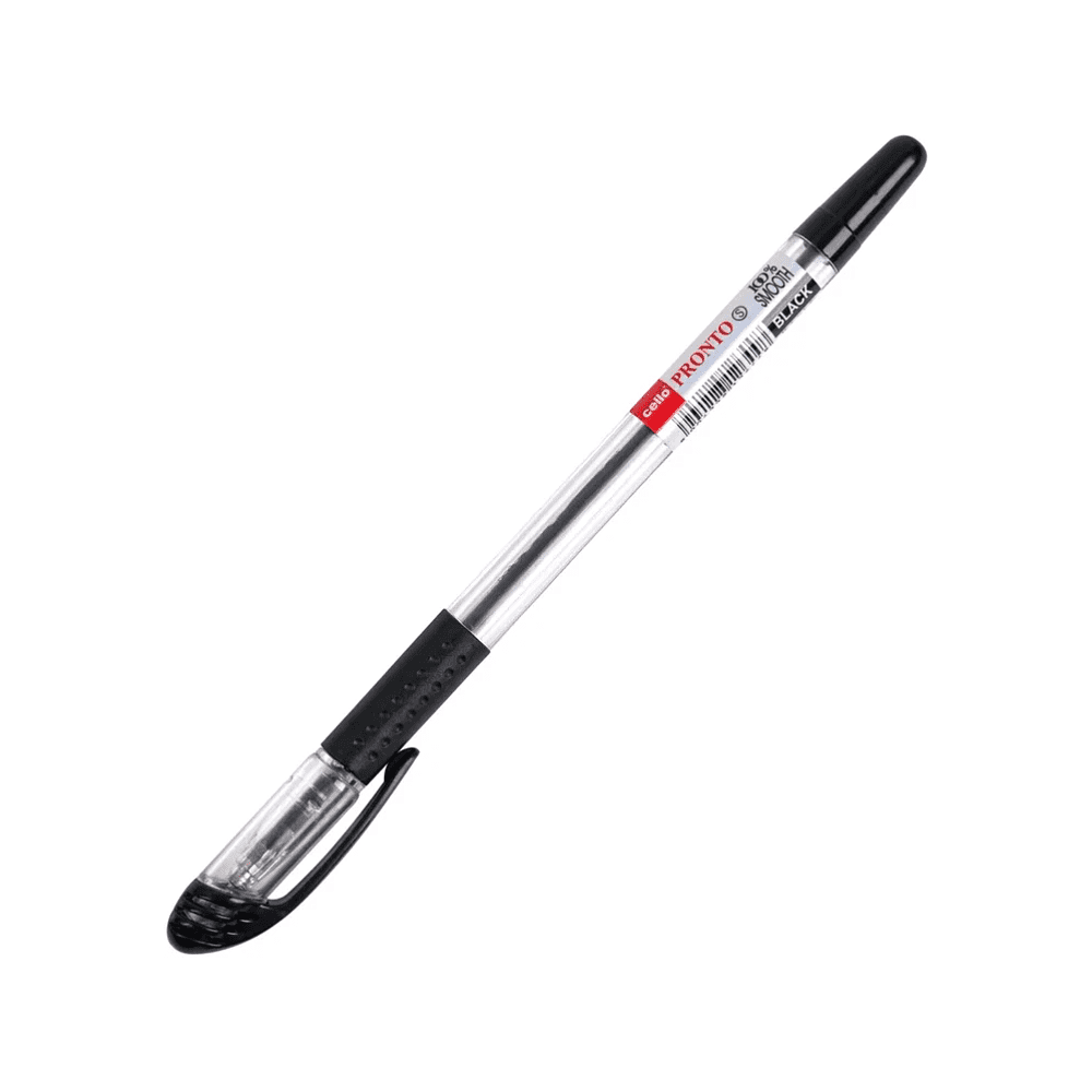 Ручка шариковая "Pronto", 0.5 мм, прозрачный, стерж. черный
