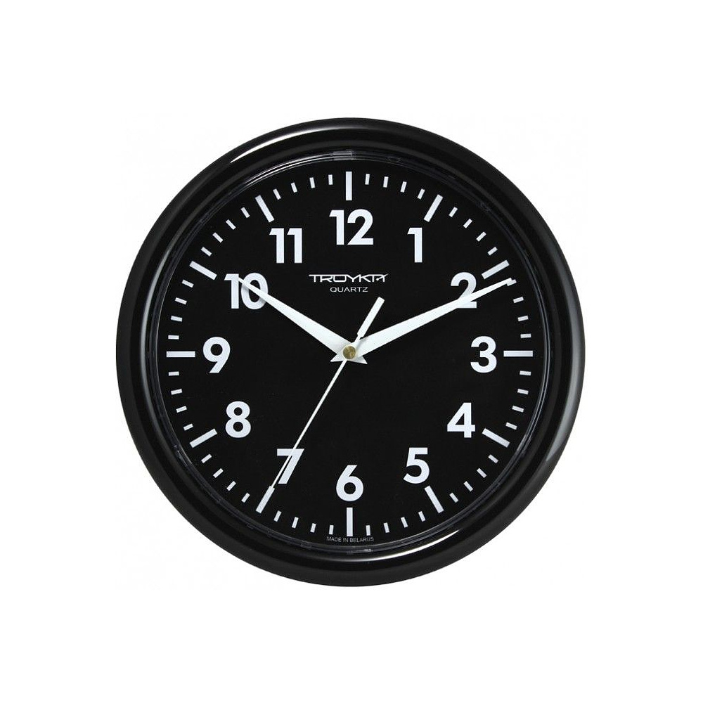 Часы настенные "984565", пластик, 245 мм, черный