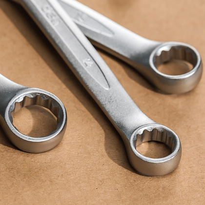 Набор ключей комбинированных "Deli", 8 шт, серебристый - 5