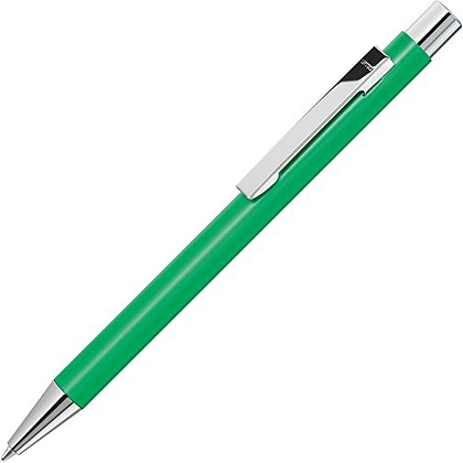 Ручка шариковая автоматическая "Straight Si", 1.0 мм, зеленый, серебристый, стерж. синий