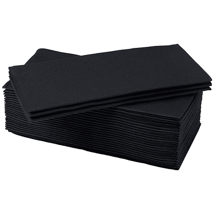 Салфетки бумажные "Бик-пак" 1/8 сложение, 200 шт, 33x33 см, черный - 4