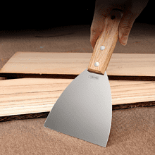 Шпатель Deli YS DL-HD2C, нержавеющий, 50 мм, деревянная рукоятка