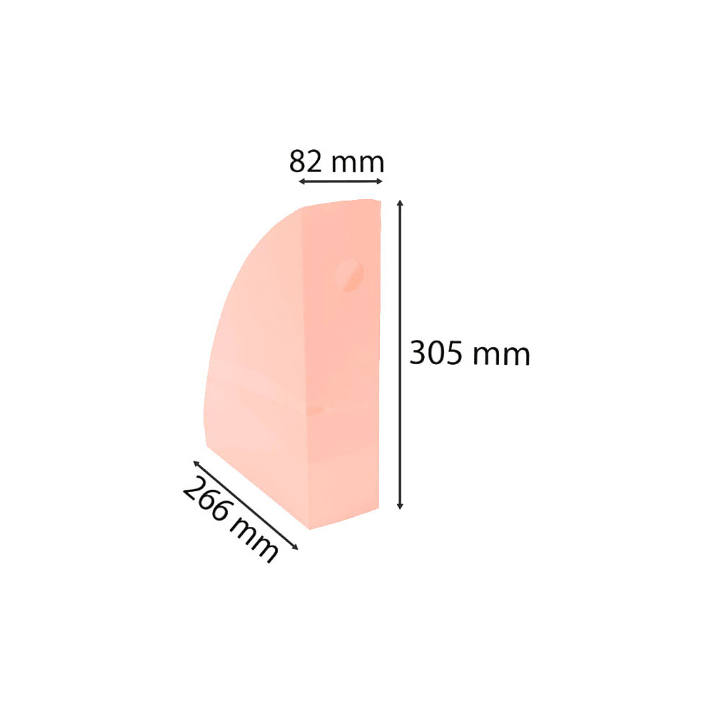 Модуль для бумаги вертикальный "Aquarel", коралловый - 4