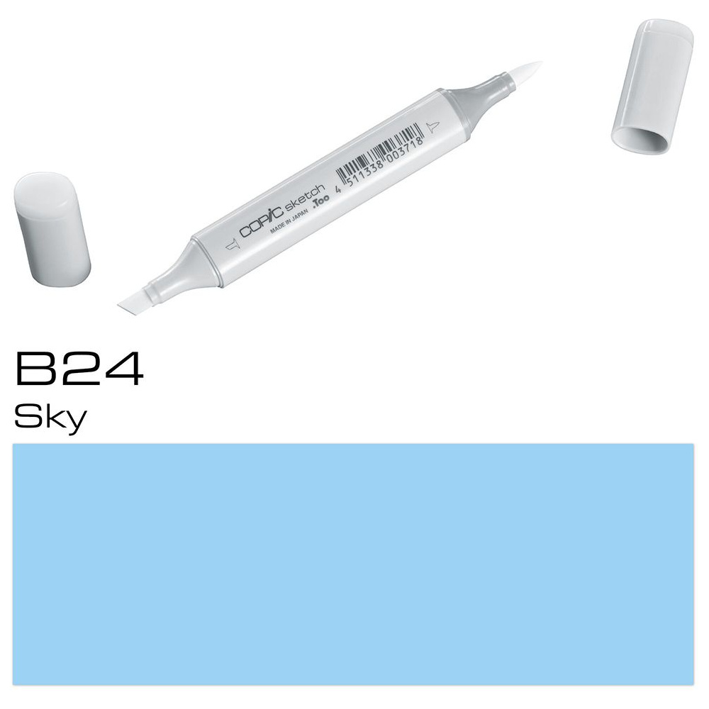 Маркер перманентный "Copic Sketch", B-24 небесный голубой