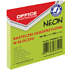 Бумага для заметок "Office Products", 76x76 мм, 100 листов, зеленый неон 