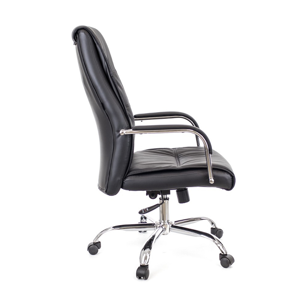 Кресло для руководителя Everprof "Bond", экокожа, хром, черный - 3