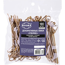 Пика узелок 9 см, бамбук, 100 шт./упак