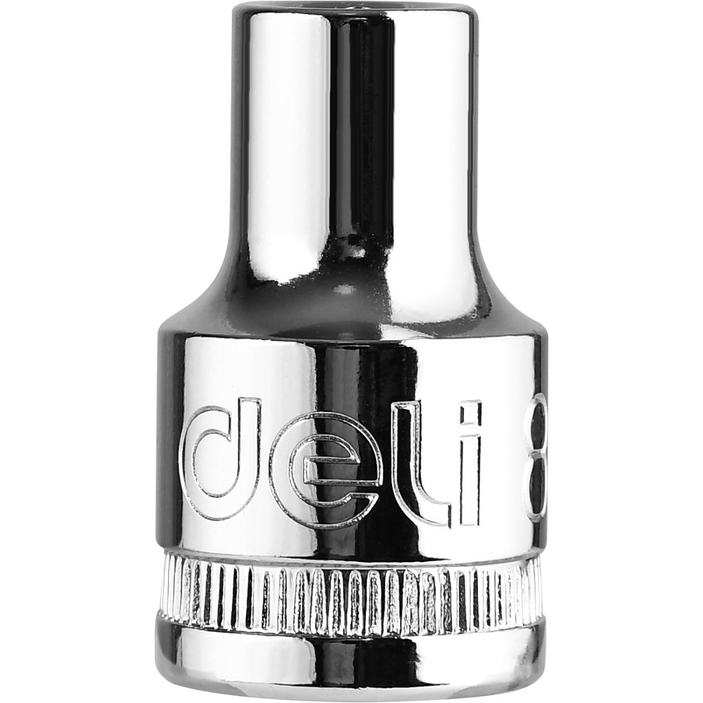 Головка торцевая шестигранная Deli YS EDQ4008 1/2", 8 мм, серебристый