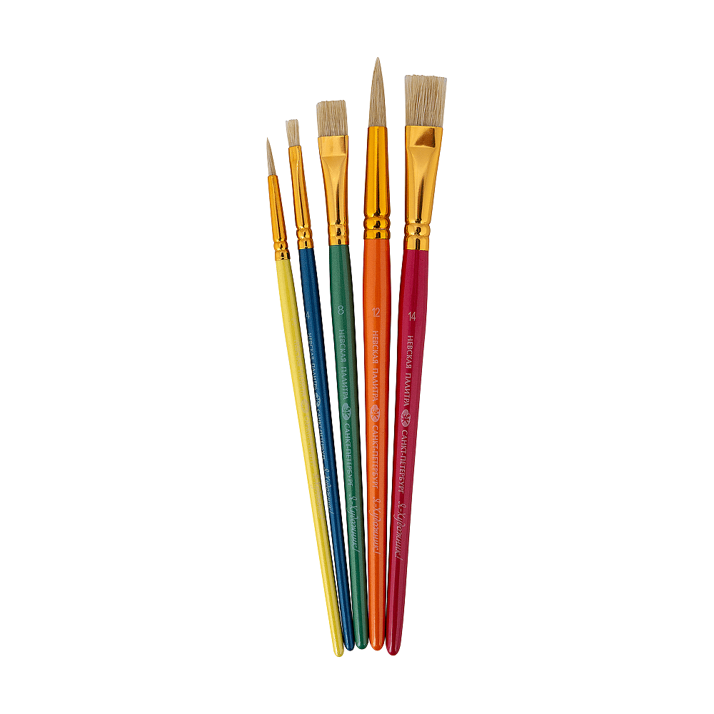 Кисть "Я-Художник!", щетина, 5 шт