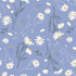 Бумага декоративная в рулоне "Fleurs. Ромашки", 1х0.7 м, голубой