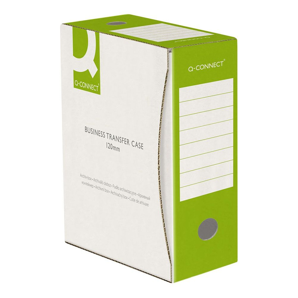 Коробка архивная "Q-Connect", 120x339x298 мм, зеленый