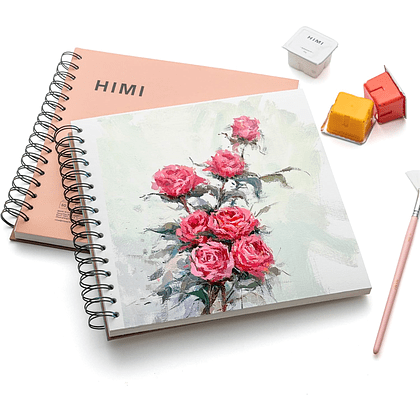 Скетчбук "Himi", 21.6x21.6 см, 160 г/м2, 50 листов, розовый  - 3