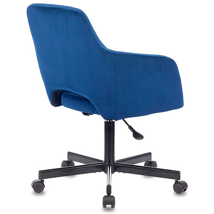 Кресло для персонала Бюрократ "CH-380M", ткань, металл, синий - 4
