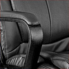 Кресло для руководителя Helmi "HL-E02 Income", экокожа, пластик, черный - 5