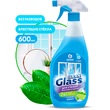 Средство для мытья окон и стекла "Clean Glass", голубая лагуна, 600 мл