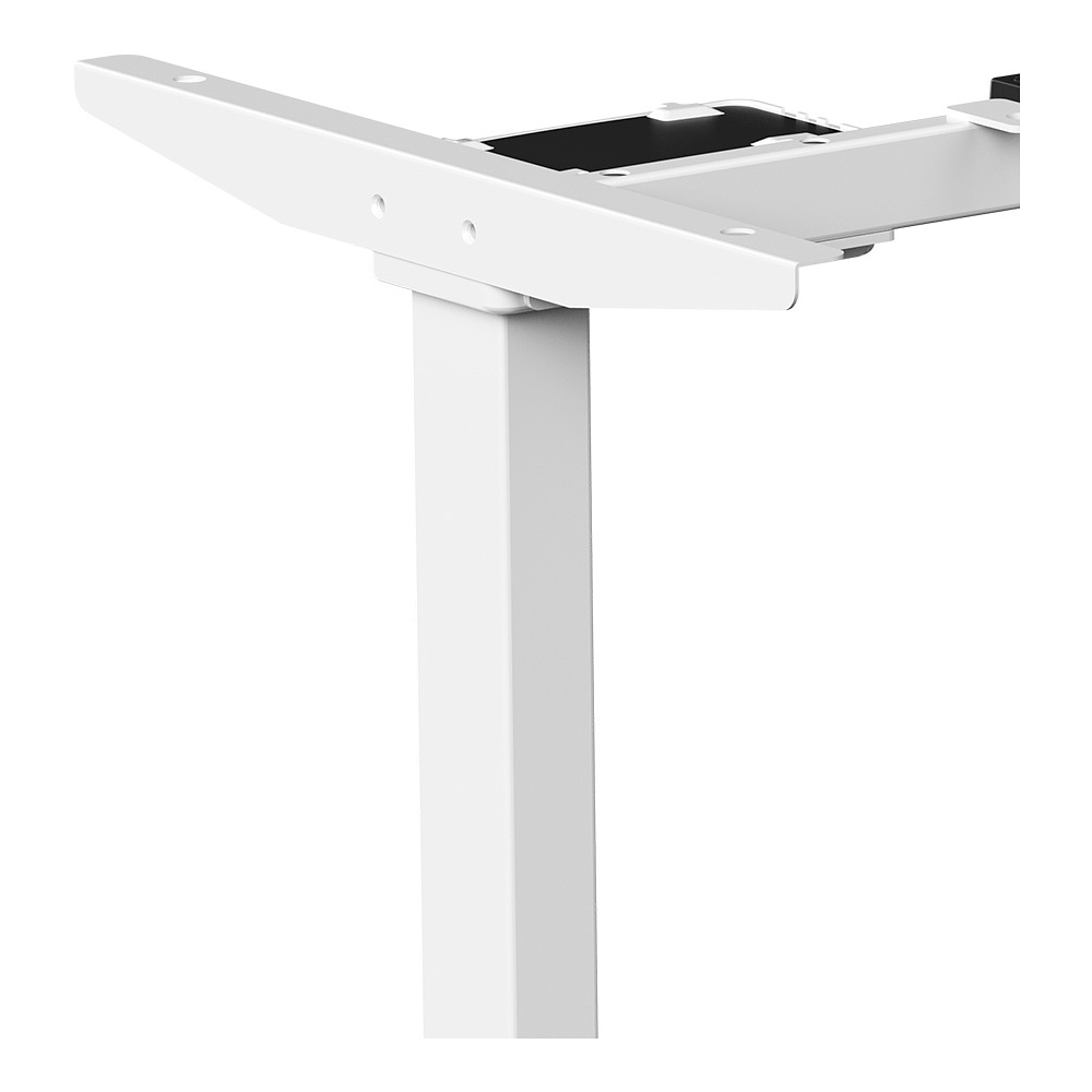 Стол с электроприводом WellDesk Prime 1300x675х18 белый/дуб хантон темный (9191462+9178197) - 8