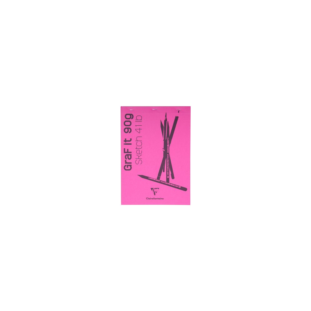 Скетчбук "Graf It", A4, 90 г/м2, 80 листов, розовый