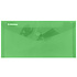 Папка-конверт на кнопке "Donau DL", dl, зеленый прозрачный