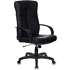 Кресло для руководителя Бюрократ "KB-10LITE", экокожа, пластик, черный