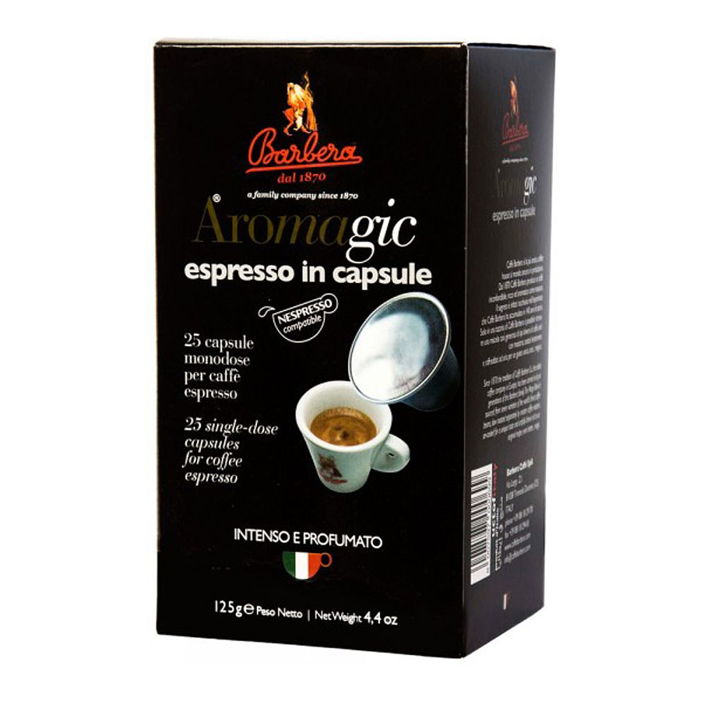 Капсулы для кофе-машин "BARBERA Aromagic" Nespresso NC, 25 порций