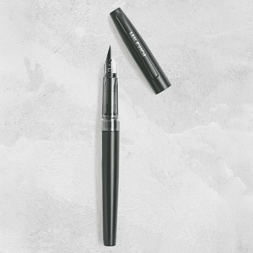 Ручка перьевая EF "Малевичъ", металл, с конвертером, набор чернила + значок, мокрый асфальт - 3