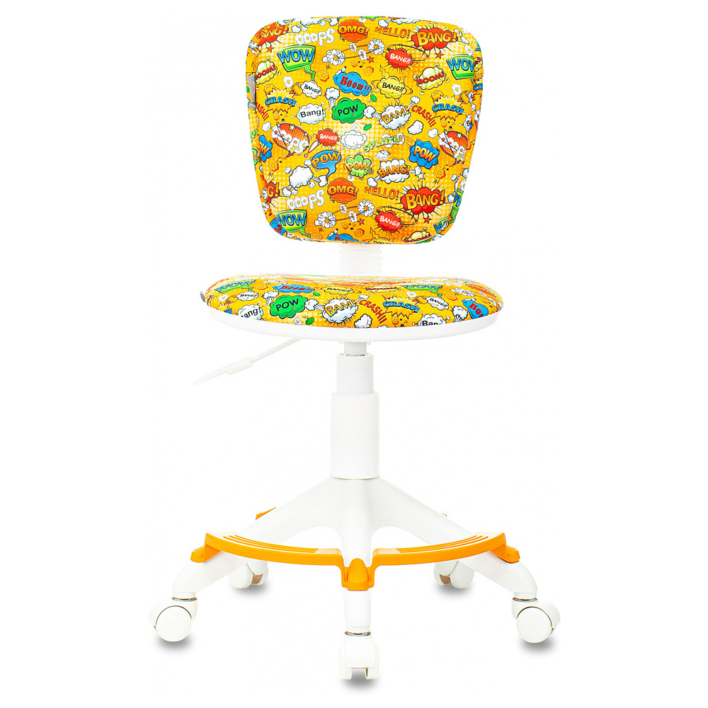 Кресло детское "Бюрократ CH-W204/F", пластик, оранжевый бэнг - 2