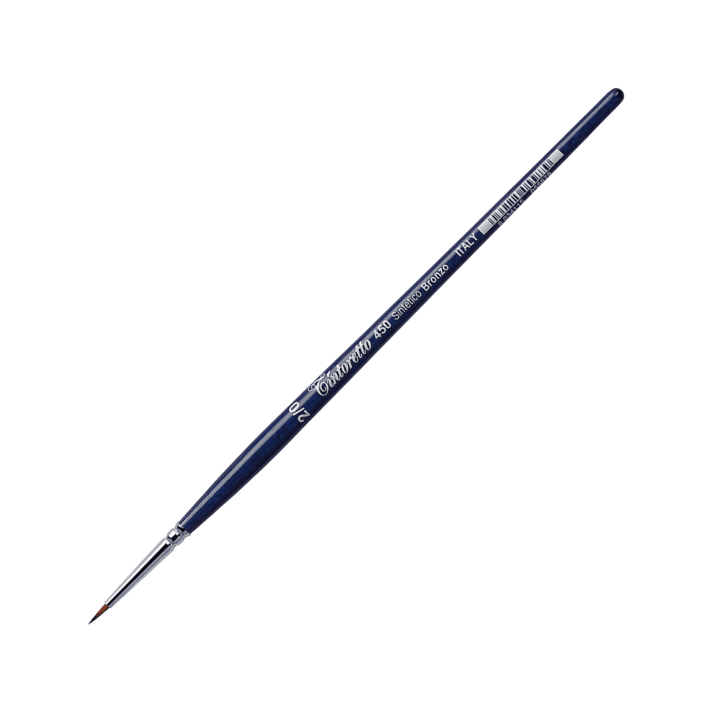 Кисть для рисования "Tintoretto Bronze", синтетика, круглая, №2/0