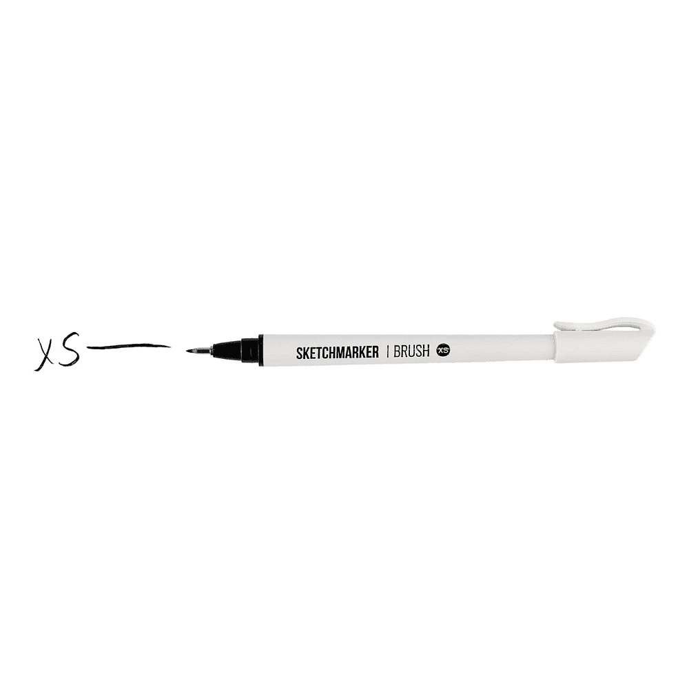 Ручка капиллярная "Sketchmarker brush extra small", черный - 2
