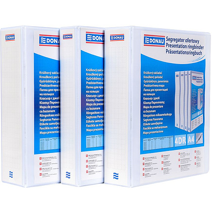 Папка на кольцах "Panorama", 4 кольца, белый, (9016597) - 3