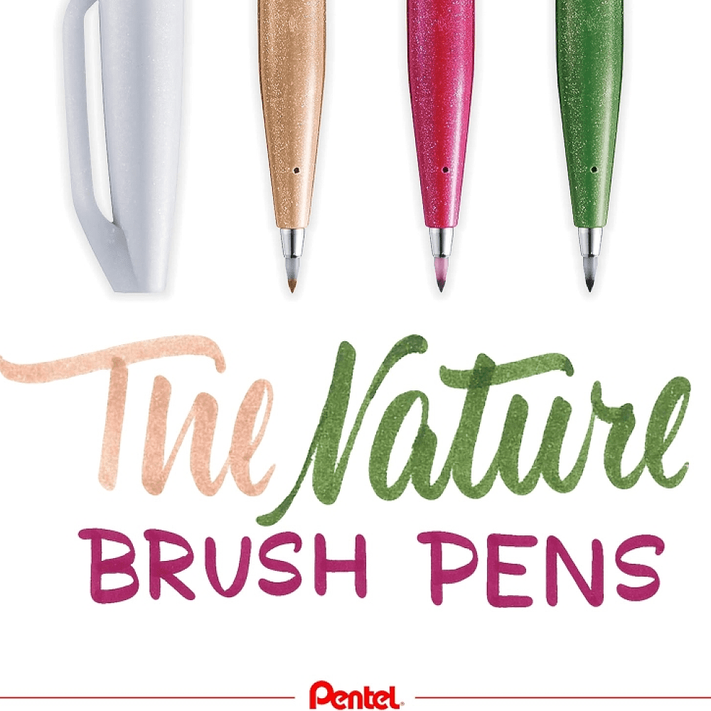 Маркер-кисть "Brush Sign pen. Nature", 4 шт - 3