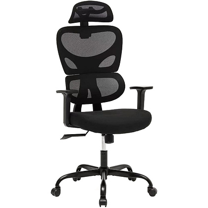 Кресло для руководителя EVERPROF "Skill", сетка, металл, черный