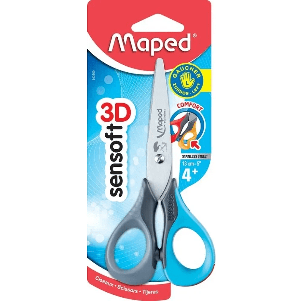 Ножницы Maped "Sensoft" для левшей, 13.5 см