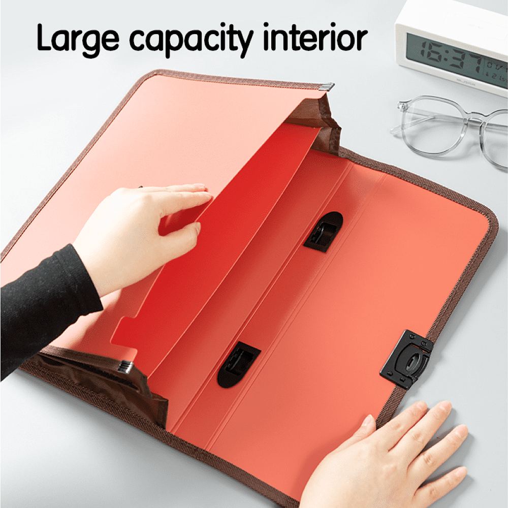 Портфель на 2 деления Deli, пластик, 2, ассорти - 2