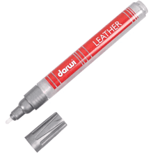 Маркер акриловый для кожи "Darwi", 2 мм, серебро