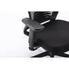Кресло для руководителя EVOLUTION "FISHBONES", ткань, сетка, пластик, черный - 12