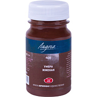 Краски акриловые Ладога, 408 умбра жженая, 100 мл., банка