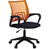 Кресло для персонала Бюрократ "CH-695NLT", ткань, пластик, черный, оранжевый