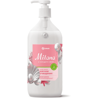 Крем-мыло жидкое Grass Milana, жемчужное, 500 мл