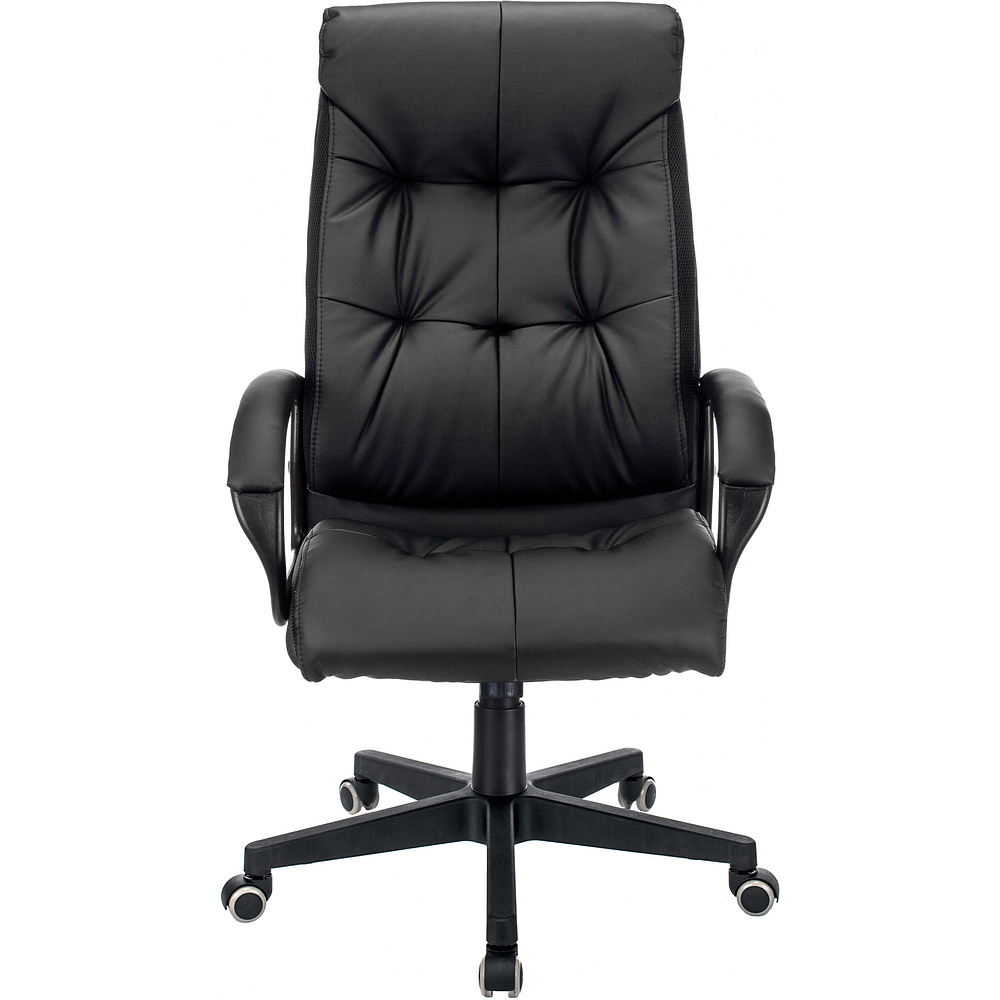 Кресло для руководителя "Бюрократ CH-824B", кожзам, пластик, черный - 2