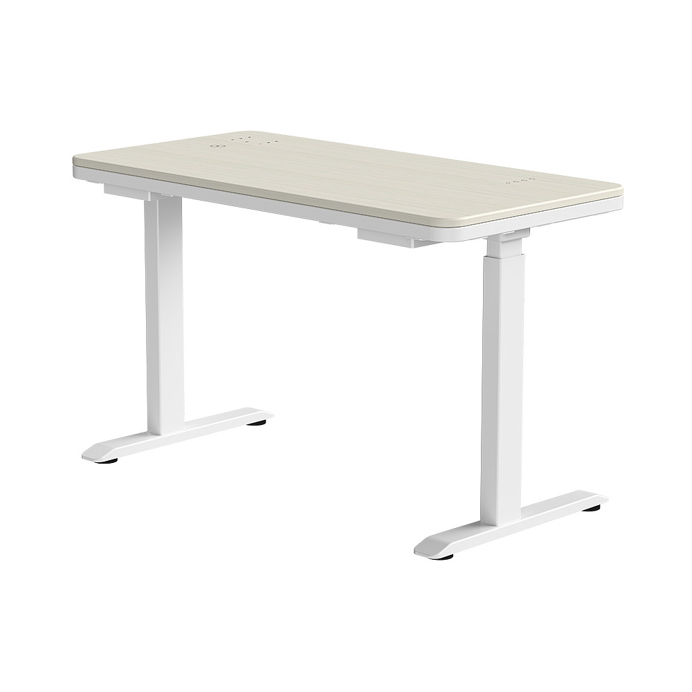 Стол с электроприводом двухмоторный AOKE HOME WOOD, цвет белый/береза  - 7