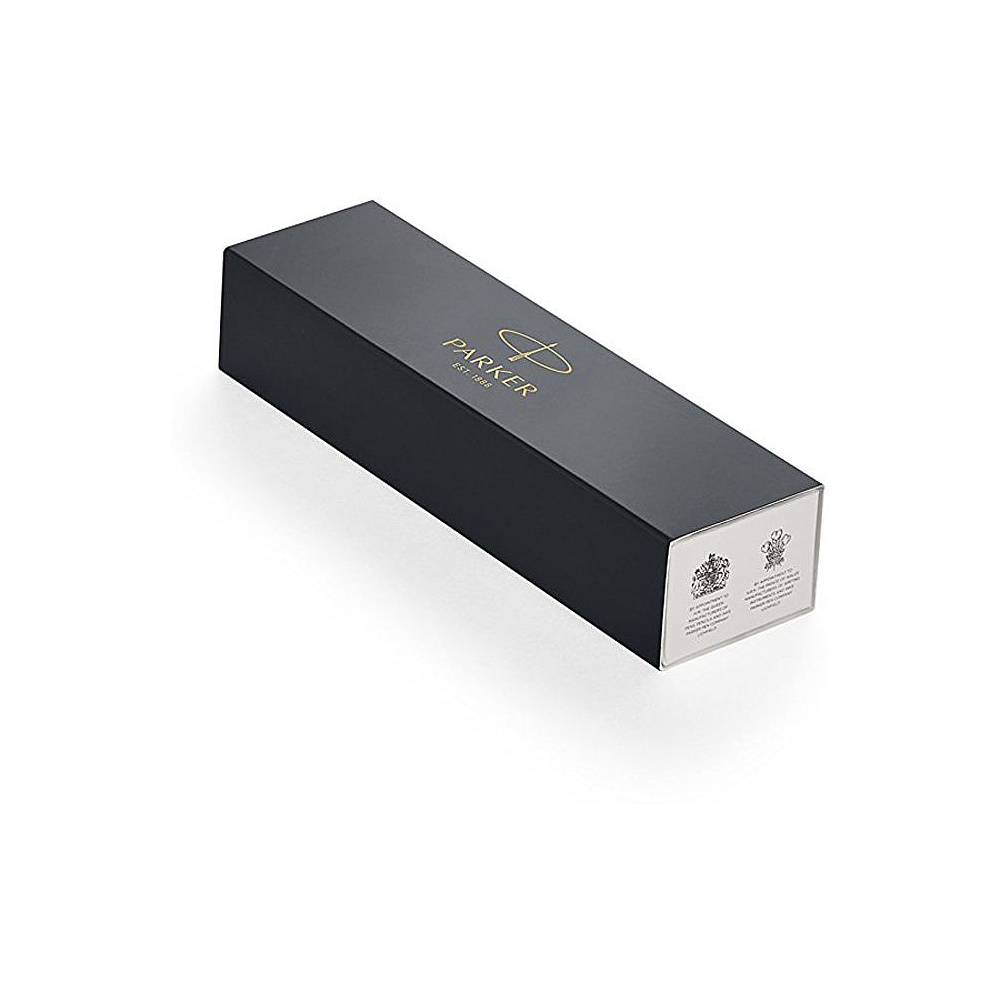 Ручка шариковая автоматическая "Parker IM Black Lacquer GT", 0.7 мм, черный, золотистый, стерж. синий - 3