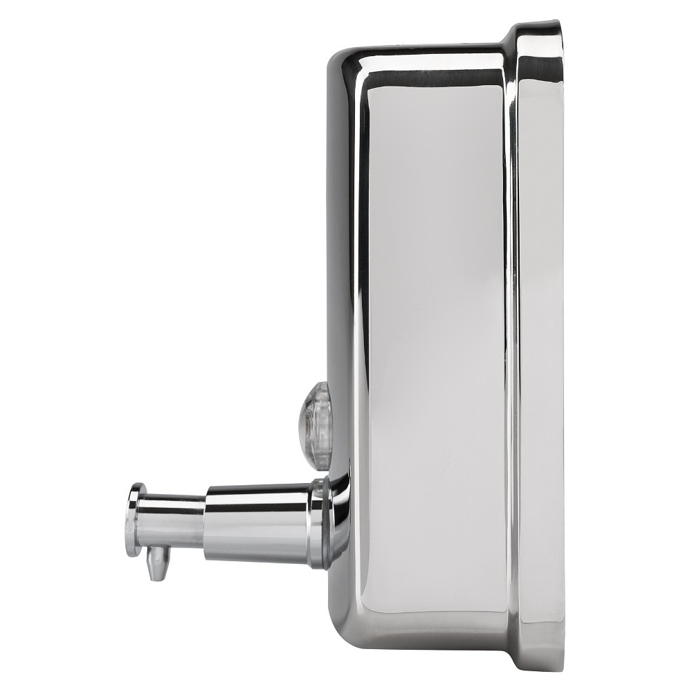 Диспенсер для жидкого мыла BXG "SD Н1-500", 0.5 л, ручной, металл, серебристый, глянцевый - 3