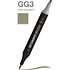 Маркер перманентный двусторонний "Sketchmarker Brush", GG3 серо-зеленый 3