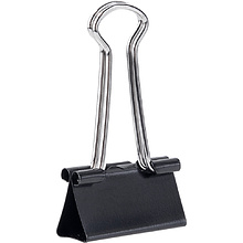 Зажим для бумаг "Deli", 32 мм, 12 штук, черный